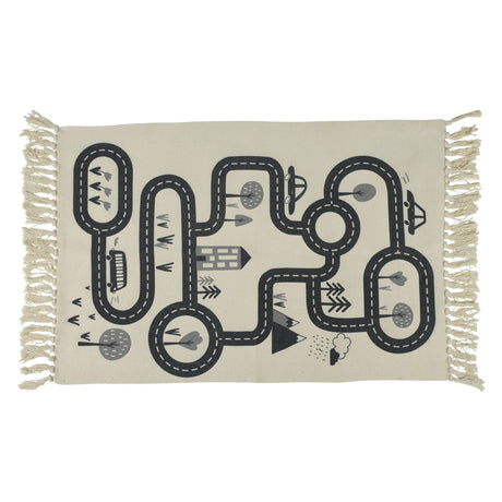 Koopman tapis trafic tapis de jeu multicolore 80x120cm route de voiture.