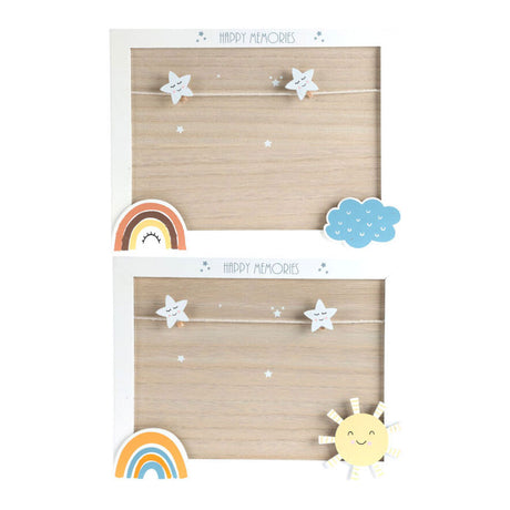 Tableau mémo MDF arc-en-ciel