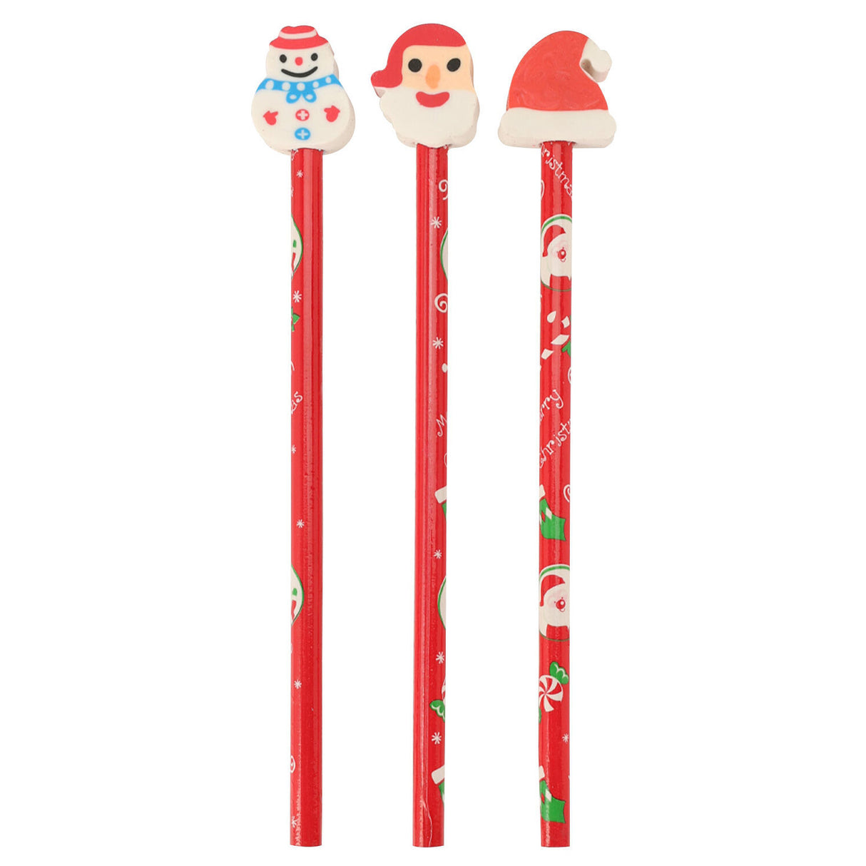 Crayon avec gomme Noël, 3 pcs.