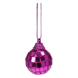 Boule disco miroir couleur, 8 pcs.