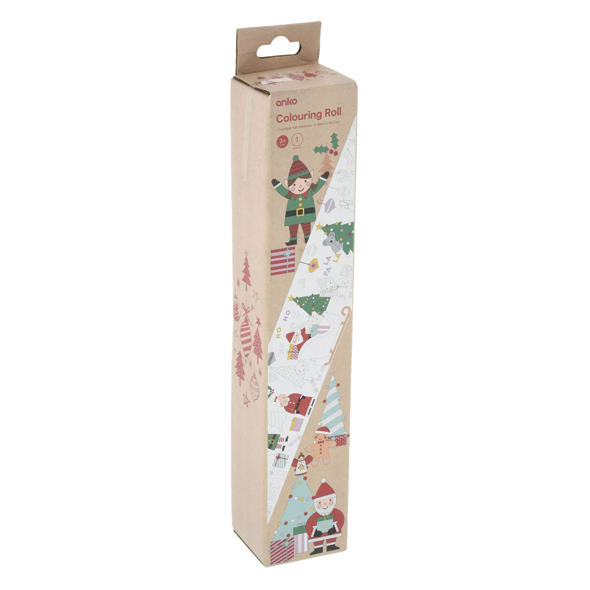 Coloriage de Noël en rouleau, 250 cm