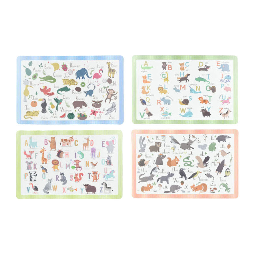 Set de table animaux, 12 pcs.