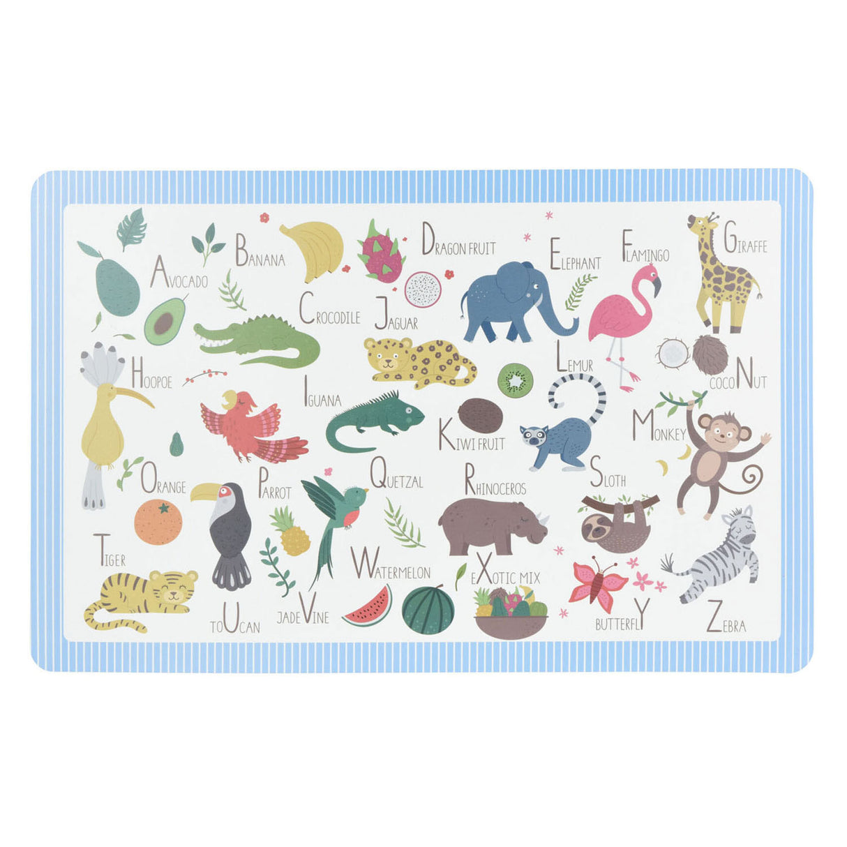 Set de table animaux, 12 pcs.