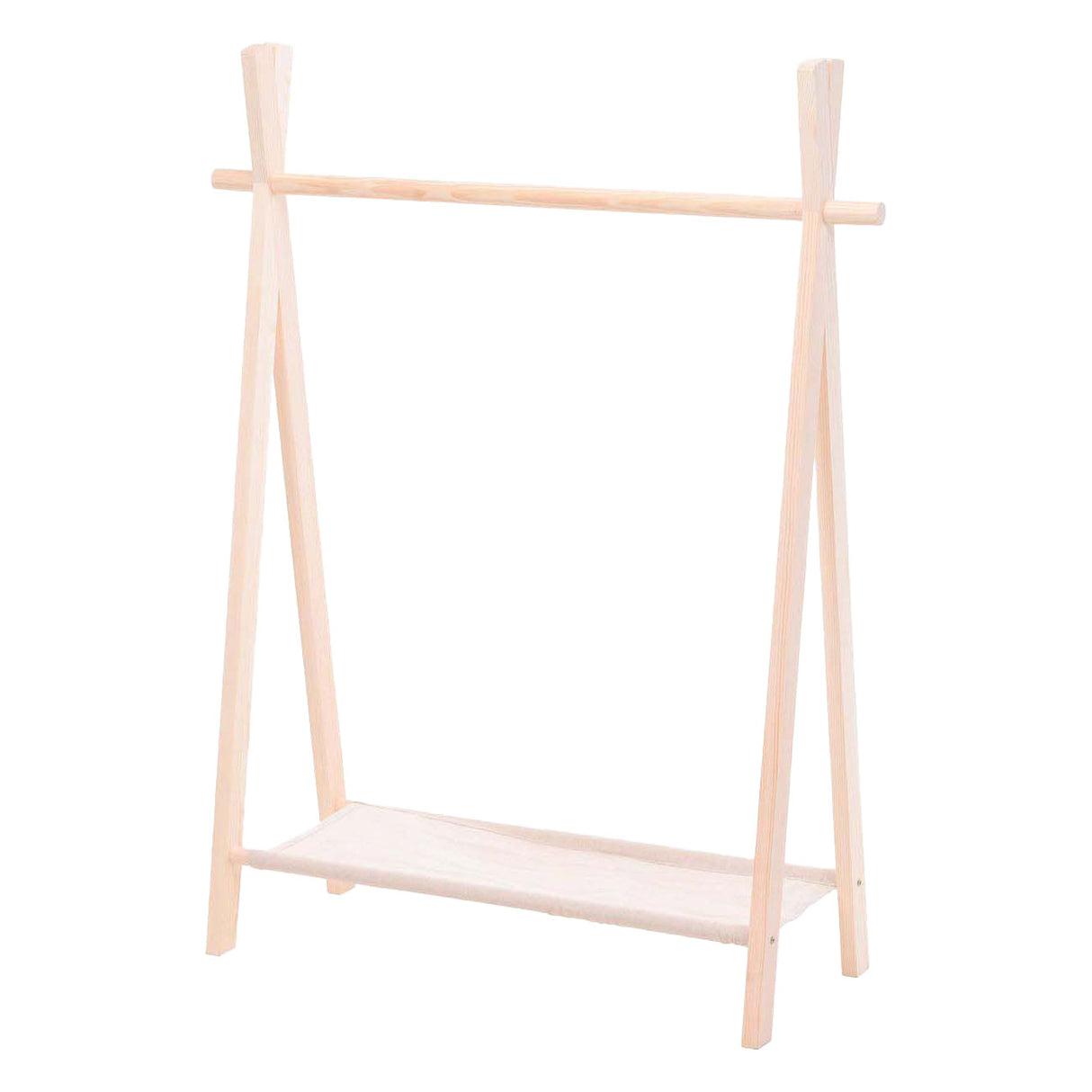 Portant à vêtements en bois pour enfants