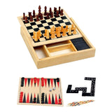 Caja de juego de madera de 4 pulgadas, 17 cm