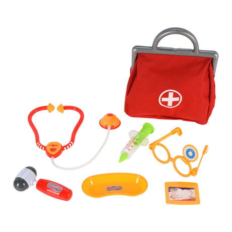 Koopman Doctor Play Set avec sac - Set de docteur jouet pour enfants.