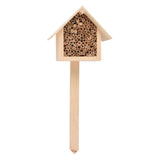 Insectenhotel hout op stok