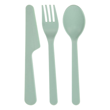 Couverts en plastique recyclé, 3 pièces.