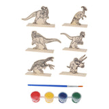 Set de peinture Dino en bois, 6 pièces.