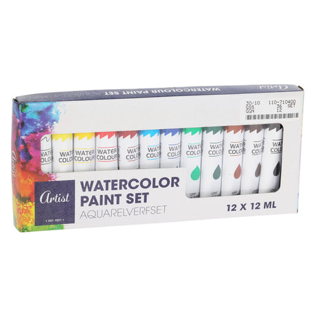 Peinture aquarelle, 10x12ml