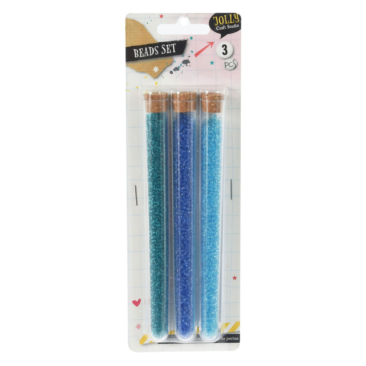 Jeu de perles de 3 tubes