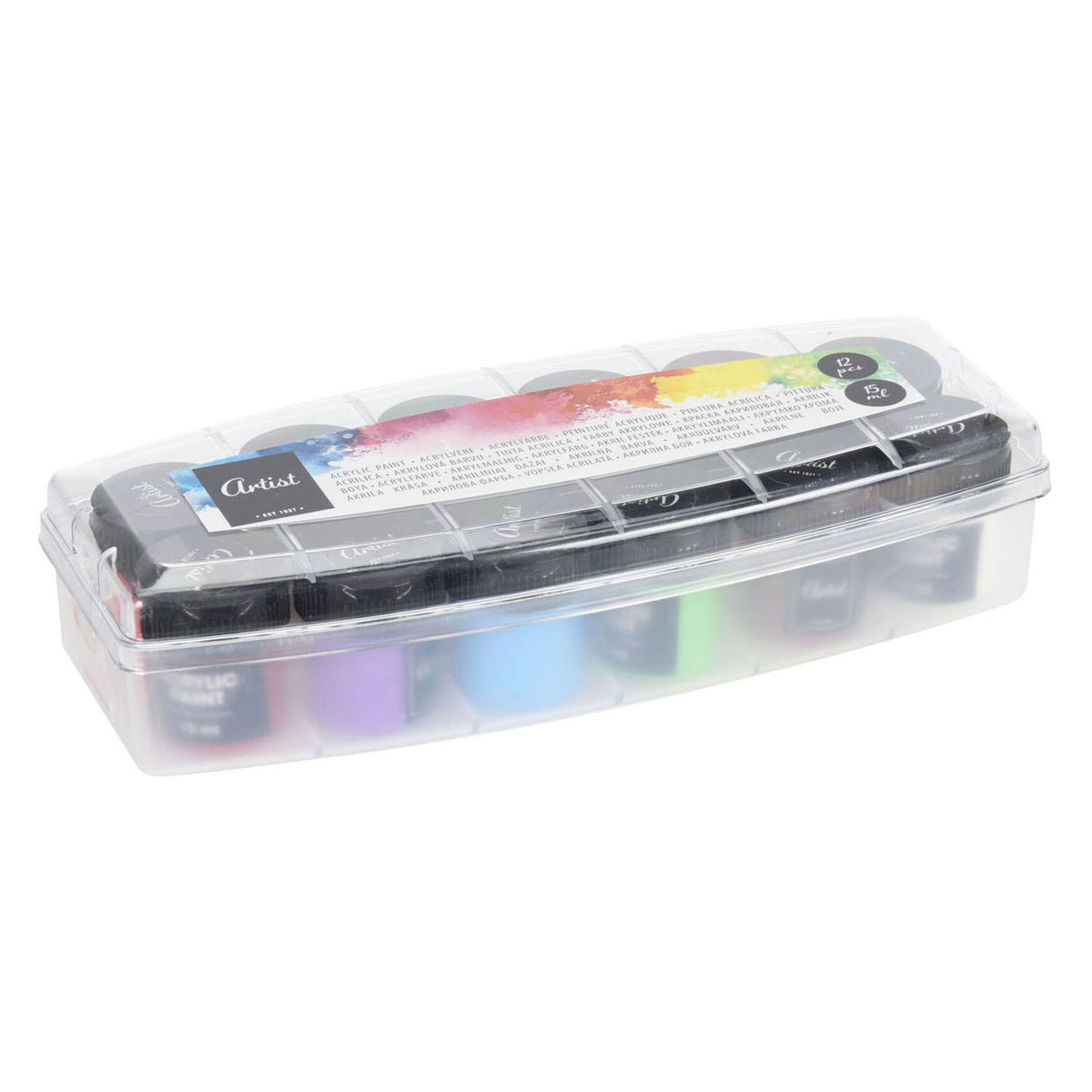 Acrylique et aquarelle 15ml, 12pcs.