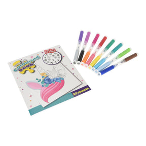 Livre de coloriage avec marqueurs de tampons, 16 pcs