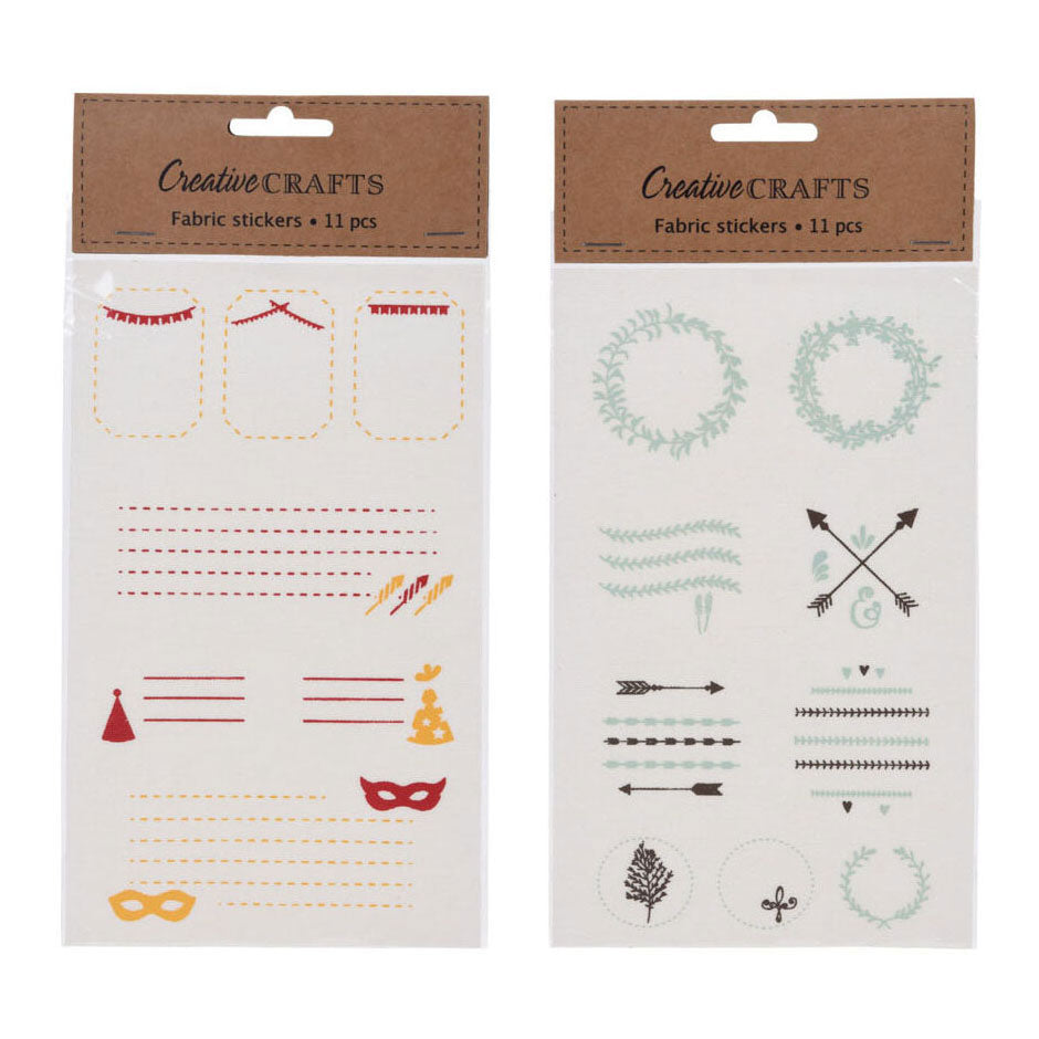Autocollants textiles, 9 pcs.