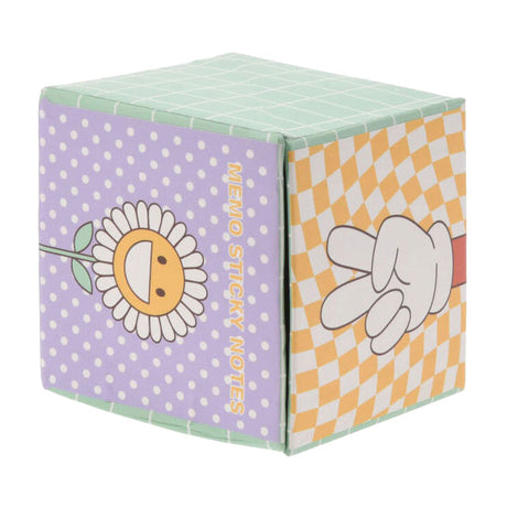 Koopman bureau cube notes autocollantes jouets éducatifs en carton multicolore.