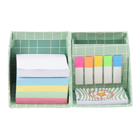 Koopman bureau cube notes autocollantes jouets éducatifs en carton multicolore.