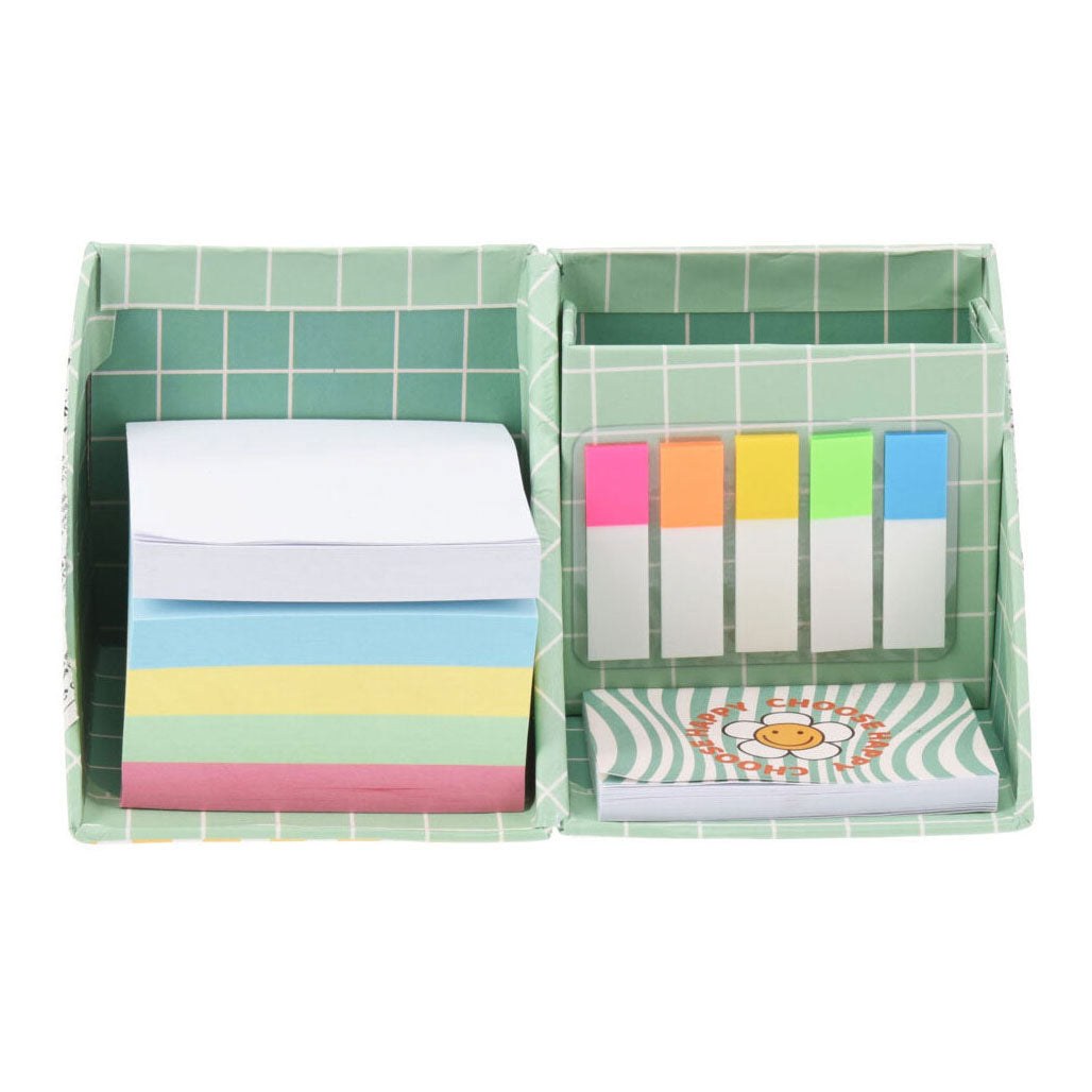 Koopman bureau cube notes autocollantes jouets éducatifs en carton multicolore.