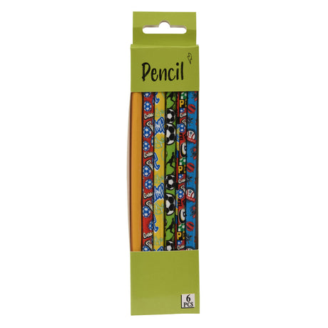 Crayons gris HB sport, 6 pcs.