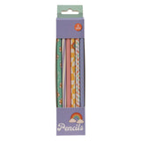 Crayons hb gris imprimés, 6 pcs.