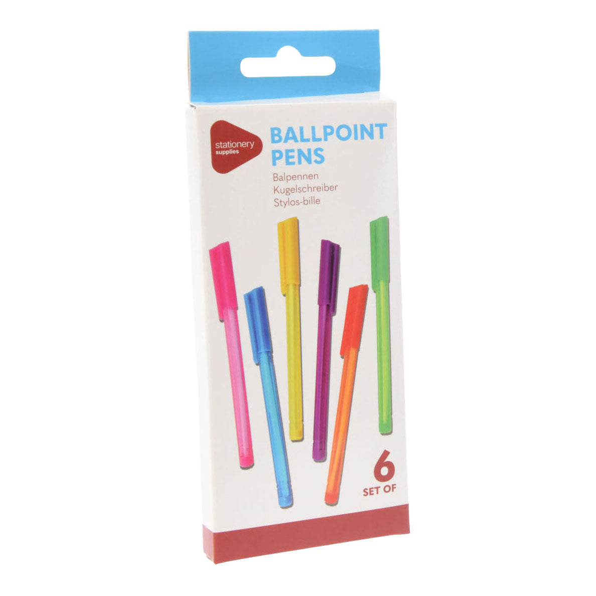 Stylos à bille colorés, 5 pcs.