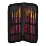 Ensemble de pinceaux aquarelle dans un sac de rangement, 10 pcs.