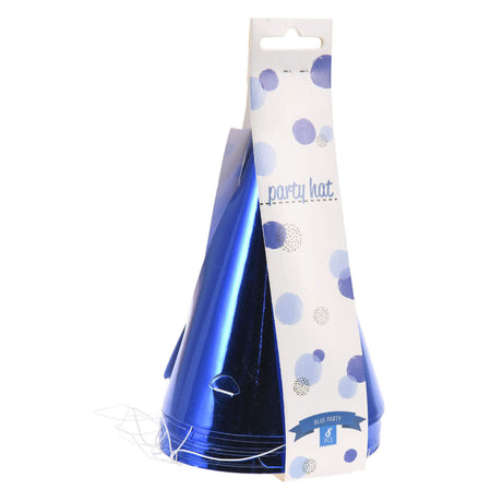 Chapeau papier bleu, 8 pcs.