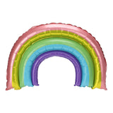 Ballon aluminium arc-en-ciel, 60cm