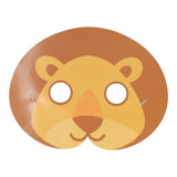 Ensemble de papier masque jungle, 8 pcs.