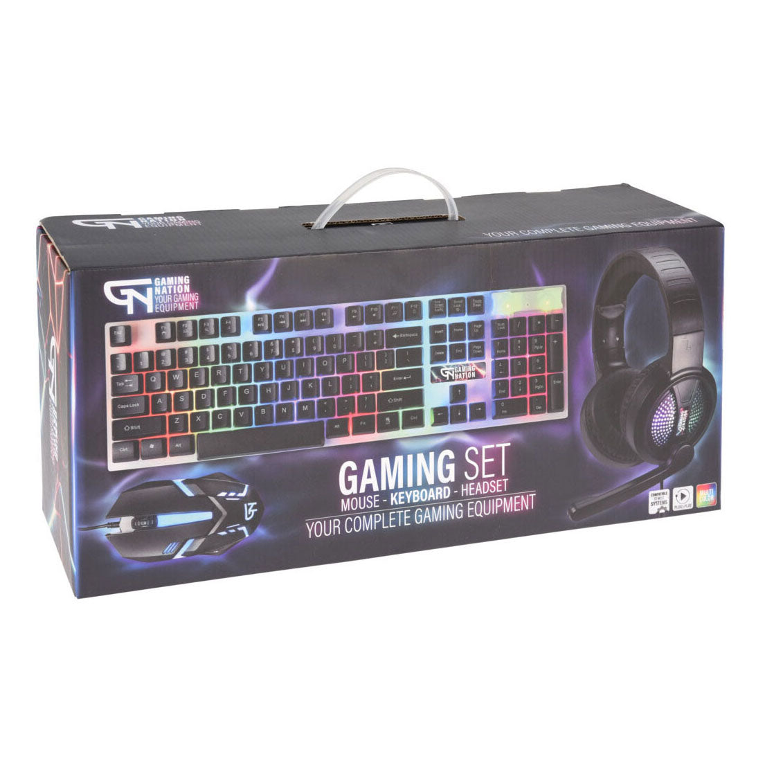 Ensemble de jeu, souris, clavier, écouteurs 3 en 1