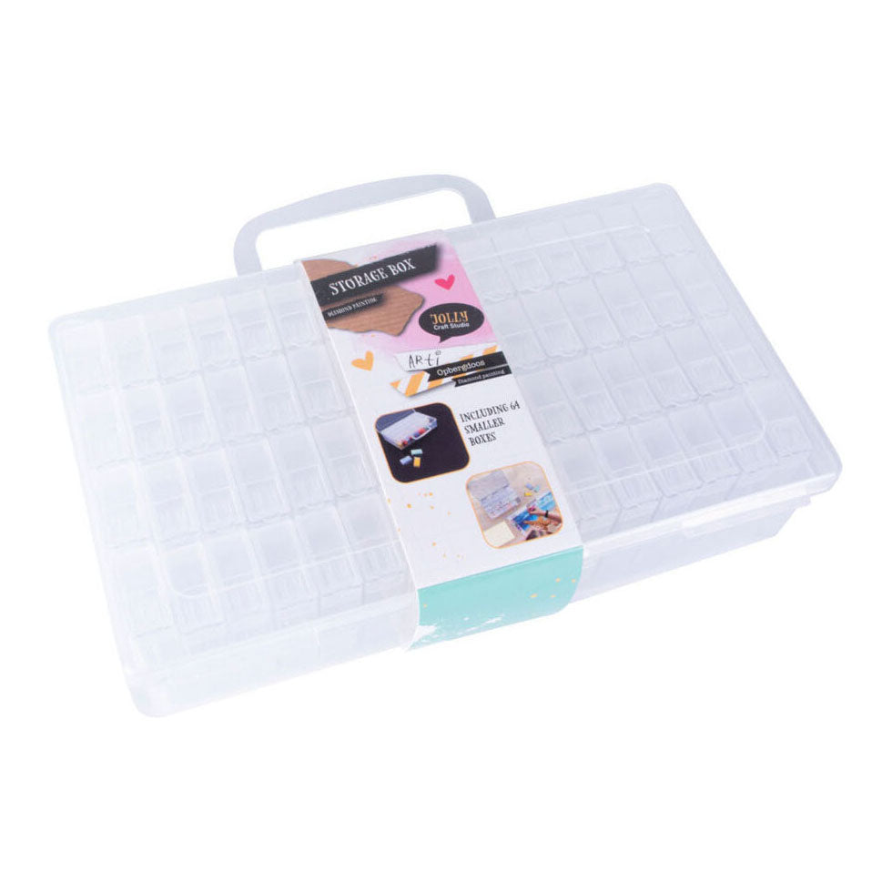 Koopman boîte de rangement diamant peinture jouets en plastique multicolores.