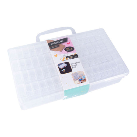 Koopman boîte de rangement diamant peinture jouets en plastique multicolores.