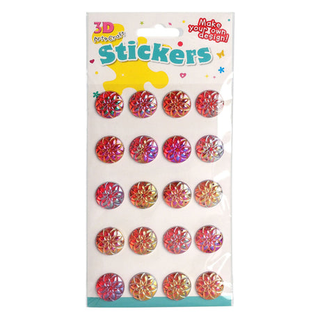 Autocollants motif floral, 20 pcs.