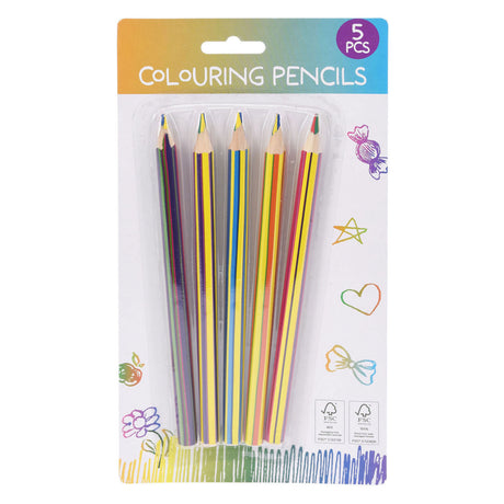 Crayons de couleur Jumbo multicolores, 5 pcs.