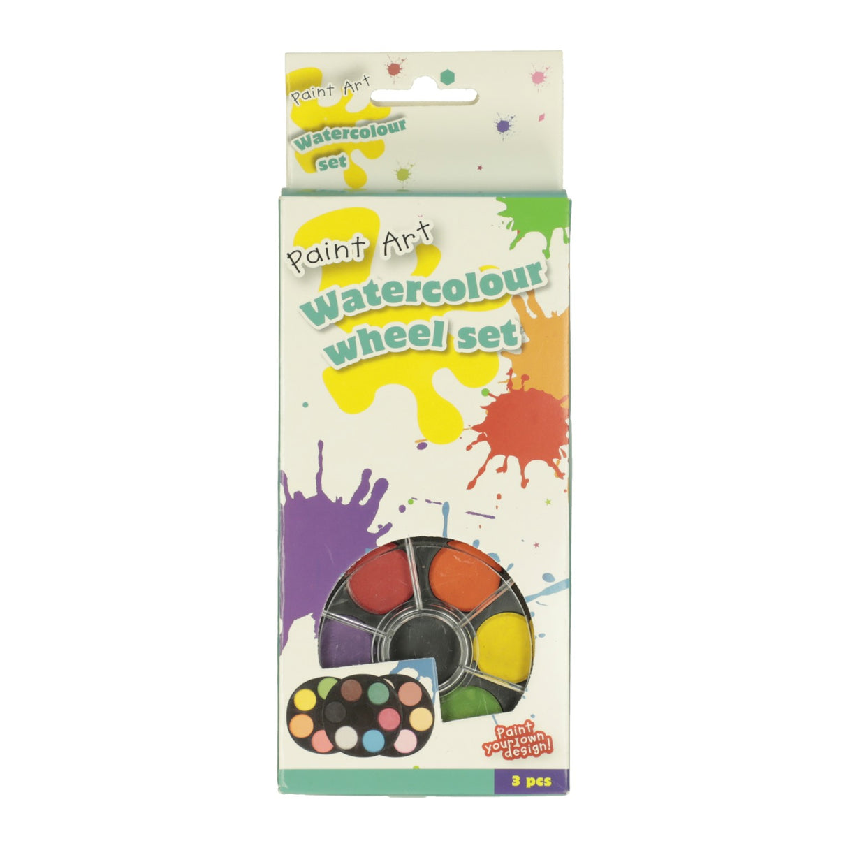 waterverfset, 18 kleuren