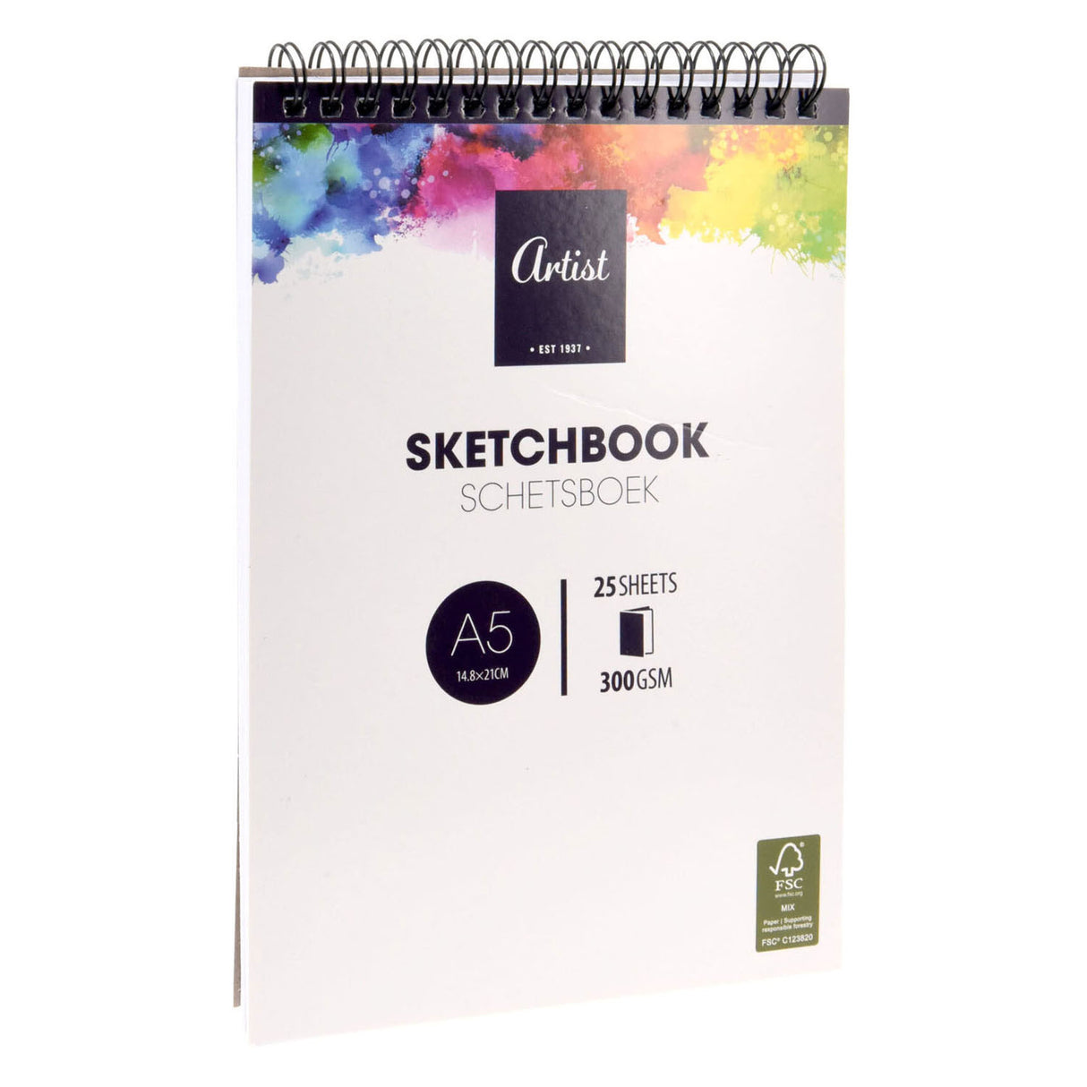 Sketchbook A5 Format, 25 Placken