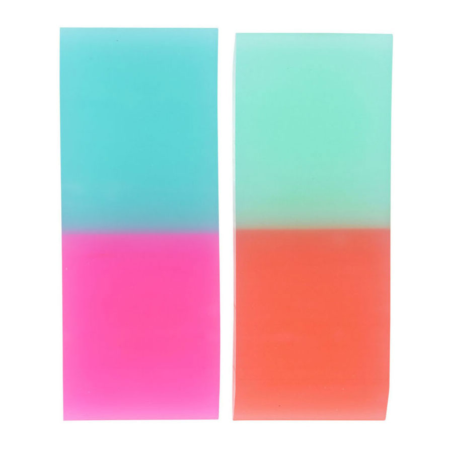 Gommes duo couleur, 2 pièces