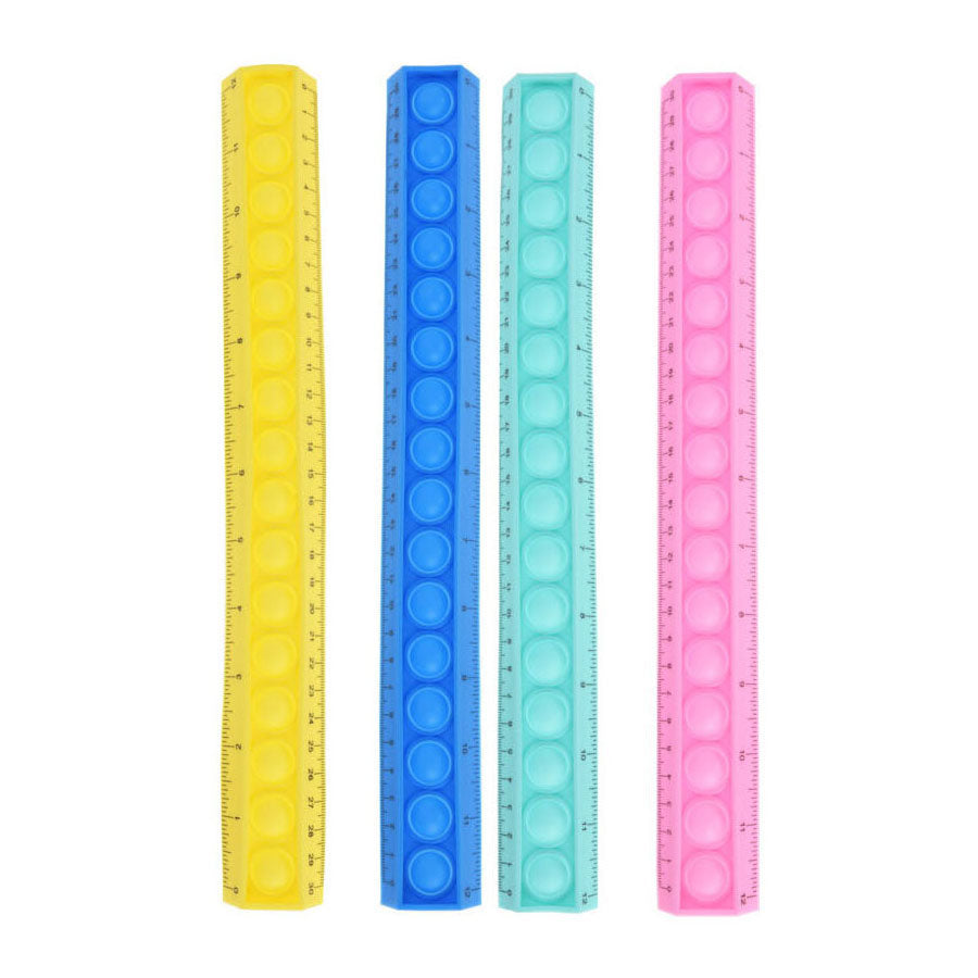 Règle Pop it en silicone, 31 cm