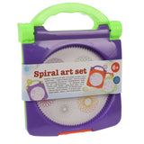 Ensemble de spirographe en spirale de dessin