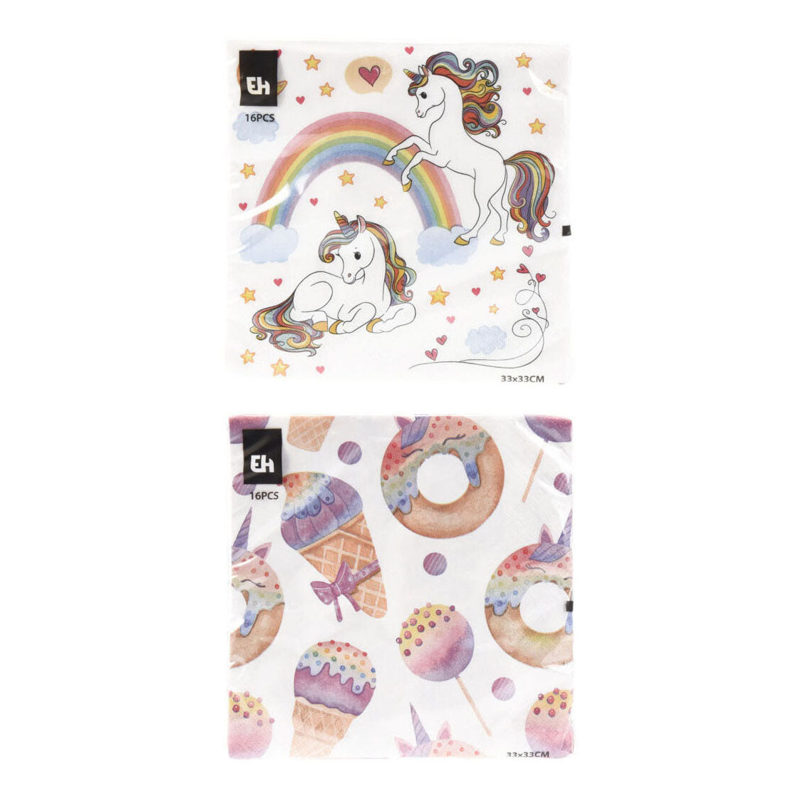 Serviettes fantaisie 33x33cm, 16 pcs.