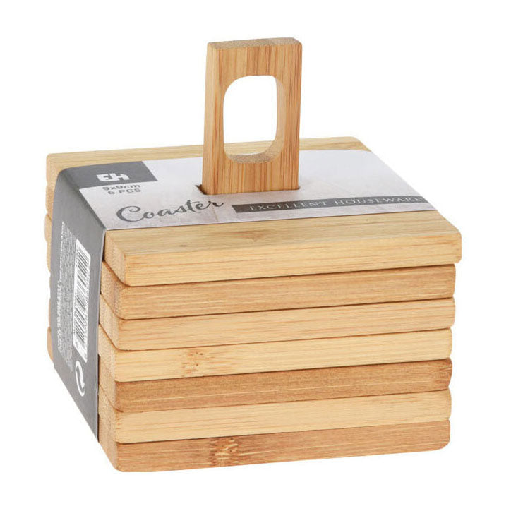 Bamboo sotto sottobicchiere, set di 6