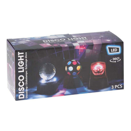 Ensemble de lampes disco, 3 pièces.