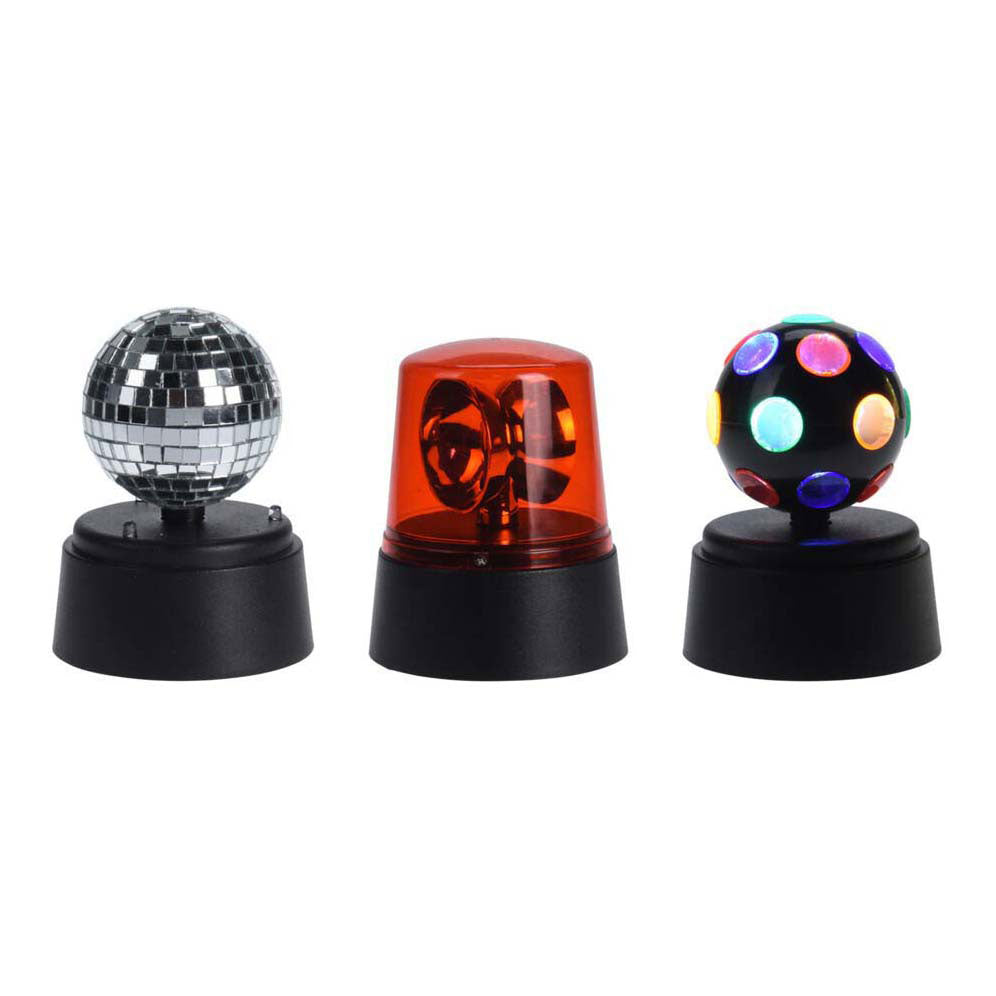 Ensemble de lampes disco, 3 pièces.