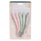 Set de cuillères pour bébé pastel, 5 pièces.