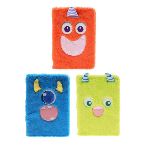 Carnet peluche monstre