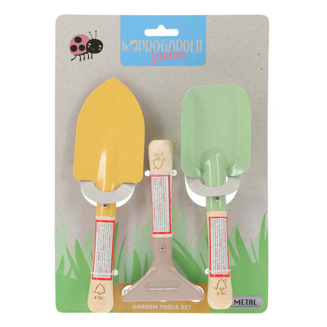 Ensemble d'outils de jardin pour enfants, 3 pièces.