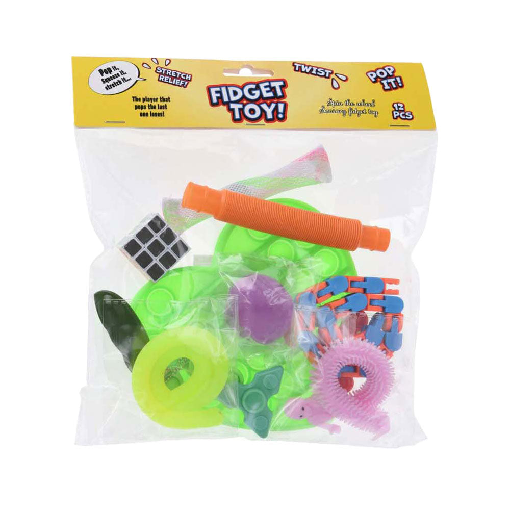Koopman fidget toy set jouets sensoriels colorés 12 pièces.