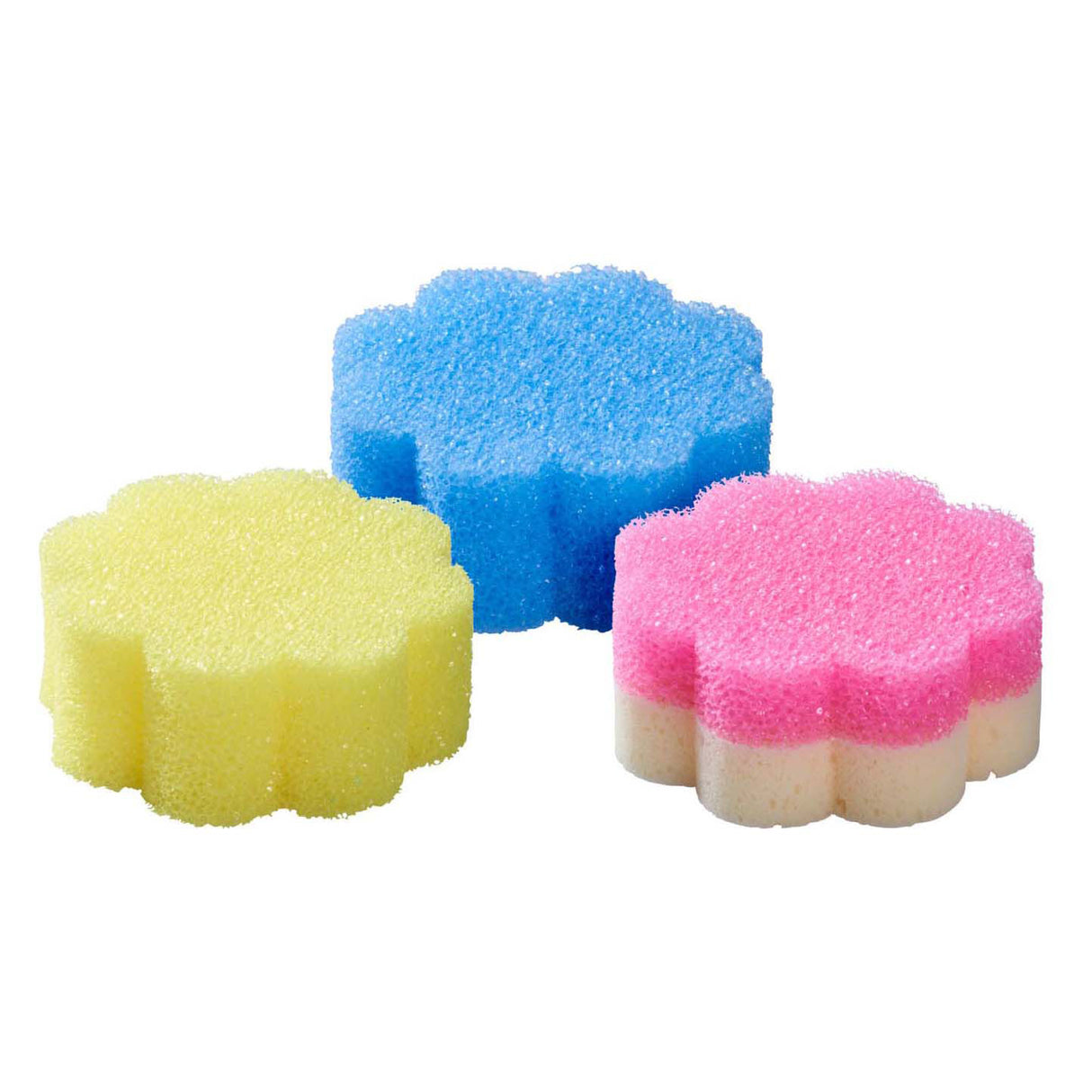 Tampons à récurer en forme de fleur - 3 pcs.