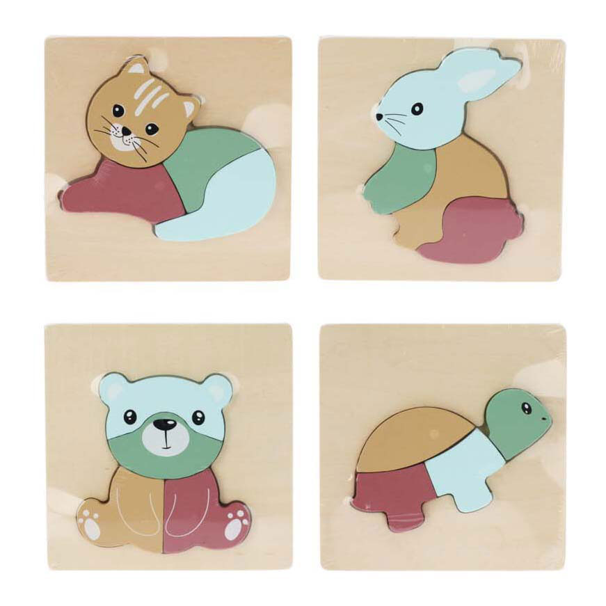 Puzzle en bois animaux