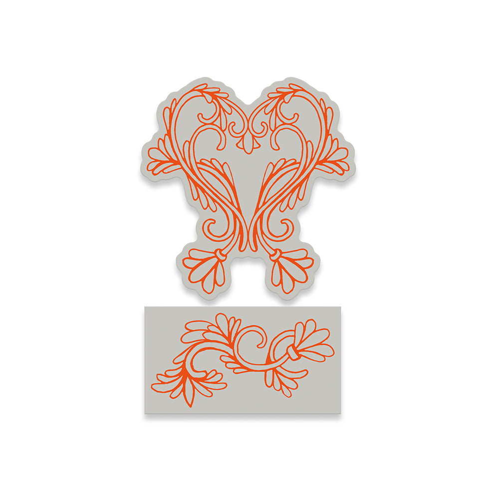 Tonic studios • delicate detail stamp set vintage flourish