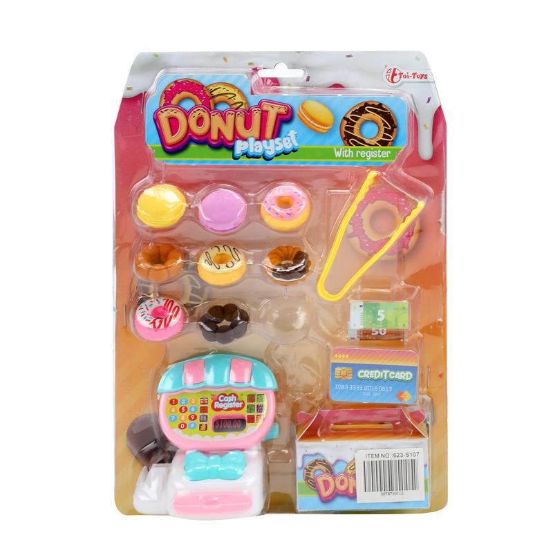 Toi-toys toi toys coffret de jeu beignet + caisse enregistreuse et pince